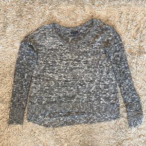 American eagle heather grey/sparkle sweater
